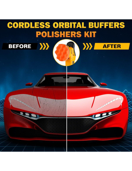 Pulidora Orbital Inalámbrica Dewalt 20V 6 Velocidades 1800-6500 RPM