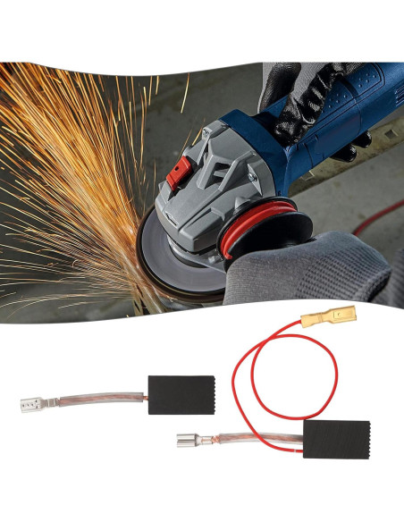 2 Pares de Cepillos de Carbón para Amoladoras Bosch 5x10x17mm