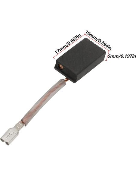 2 Pares de Cepillos de Carbón para Amoladoras Bosch 5x10x17mm