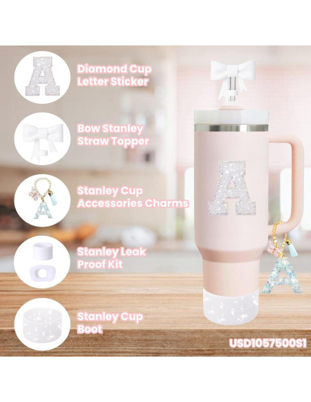 Juego de Accesorios MOTEERLLU para Taza Stanley 6 Piezas