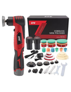 Mini Pulidora Orbital ZFE CP56SET 12V Velocidad Variable
