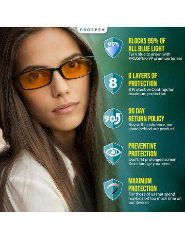 Gafas de lectura Prospek +1.25 dioptrías, anti-reflejo, unisex