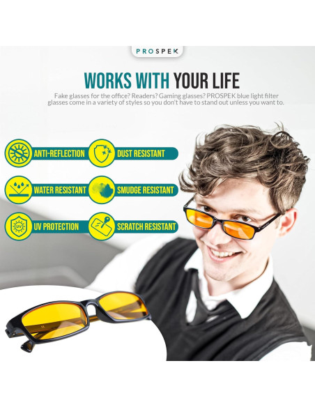 Gafas de lectura Prospek +1.25 dioptrías, anti-reflejo, unisex