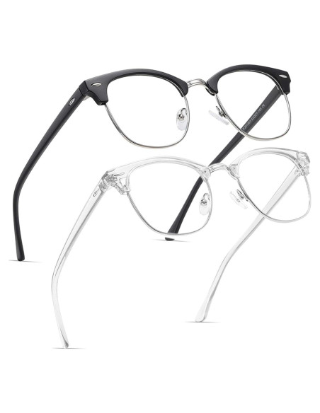 Gafas anti luz azul Perfectmiaoxuan unisex 2 pares