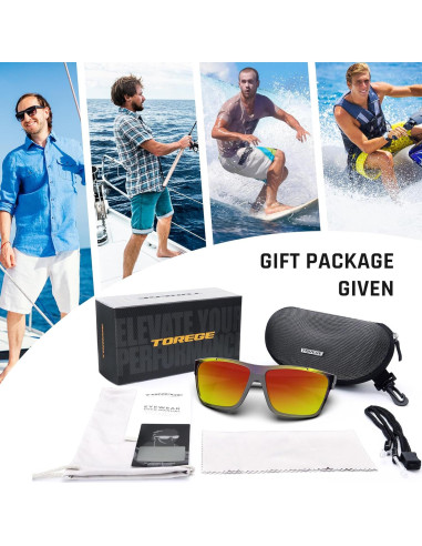 Gafas de sol deportivas TOREGE Nautilus UV400 unisex TR90