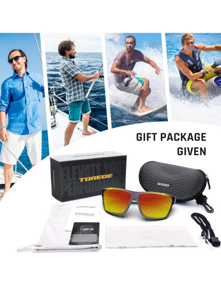 Gafas de sol deportivas TOREGE Nautilus UV400 unisex TR90