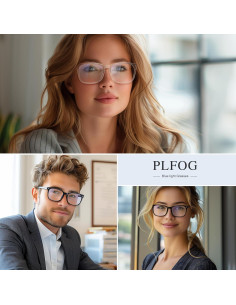 Gafas de Luz Azul PLFOG NQ-8068 Unisex con Protección UV400 2
