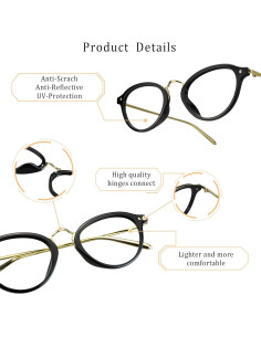 Gafas Anti Luz Azul LifeArt, Sin Magnificación, Unisex 2