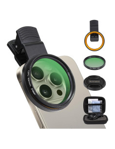 Filtro CPL 52mm Boysinglens - Polarizador Circular para Smartphone