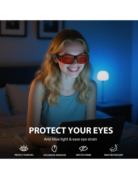 Gafas Anti Luz Azul VIEWBETTER VB0311 Naranja Ámbar Unisex