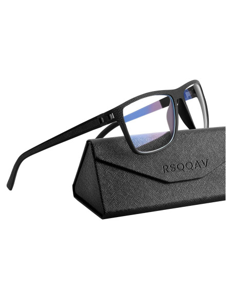 Gafas Anti Luz Azul RSQQAV UV400 Hombres Marco Cuadrado