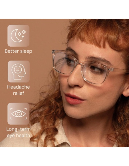 Gafas de luz azul Gaoye para mujer - Bloqueo 99% - Paquete de 3