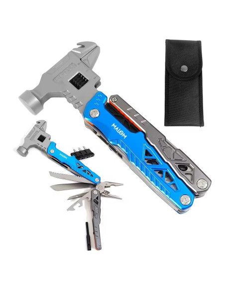 Multiherramienta 18 en 1 MALOM Martillo Ajustable Acero Inoxidable