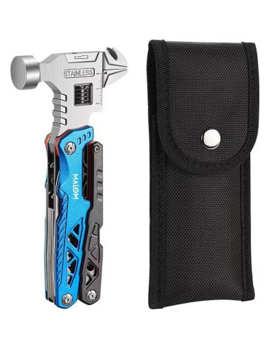 Multiherramienta 18 en 1 MALOM Martillo Ajustable Acero Inoxidable