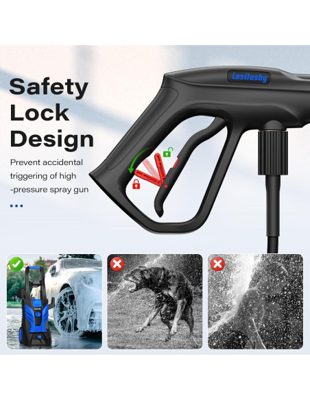 Limpiadora a Presión Lusilushy S5-1 2300 PSI 9.46 L/min Azul