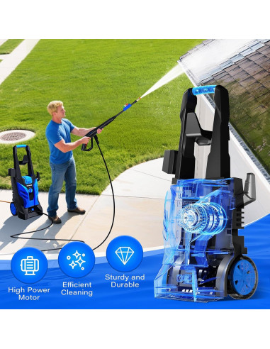 Limpiadora a Presión Lusilushy S5-1 2300 PSI 9.46 L/min Azul