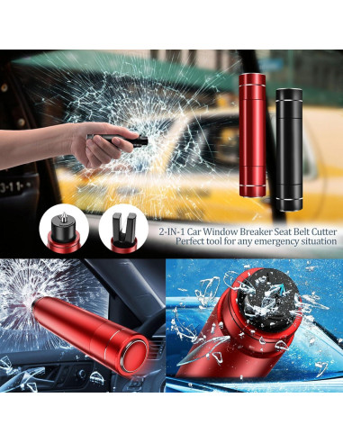 Martillo de Seguridad y Cortador de Cinturón BoGoo 2 en 1