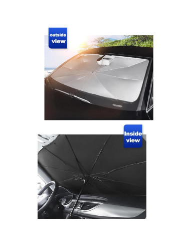 Paraguas Sombra para Parabrisas ZERIXA 139.7x80cm Universal