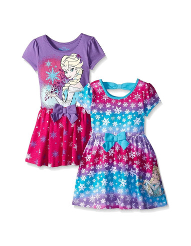 Vestidos de Elsa Frozen para Niñas 2T - Pack de 2