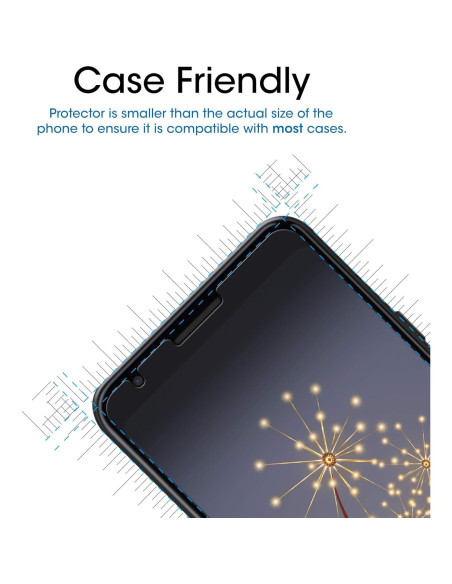 Protector de Pantalla de Vidrio Templado amFilm para Google Pixel 3a - Paquete de 3