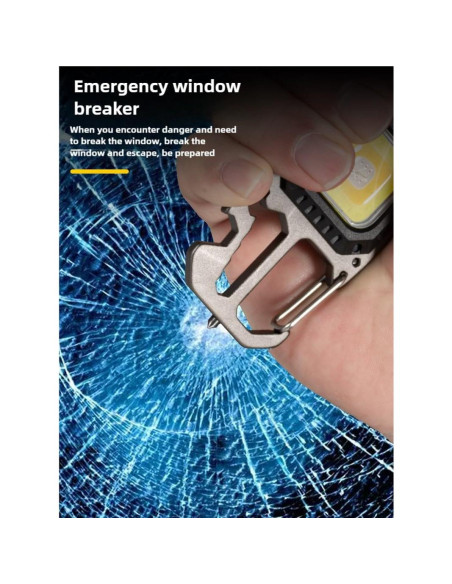 Linterna Recargable de Llavero Mright W5138M 500 Lúmenes 7 Modos