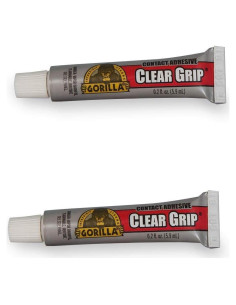 Adhesivo de contacto Gorilla Clear Grip 4 tubos 5.9ml impermeable