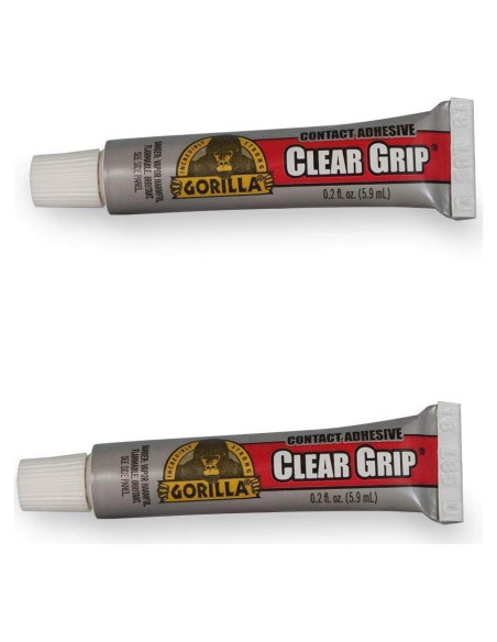 Adhesivo de contacto Gorilla Clear Grip 4 tubos 5.9ml impermeable