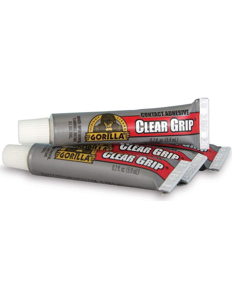 Adhesivo de contacto Gorilla Clear Grip 4 tubos 5.9ml impermeable