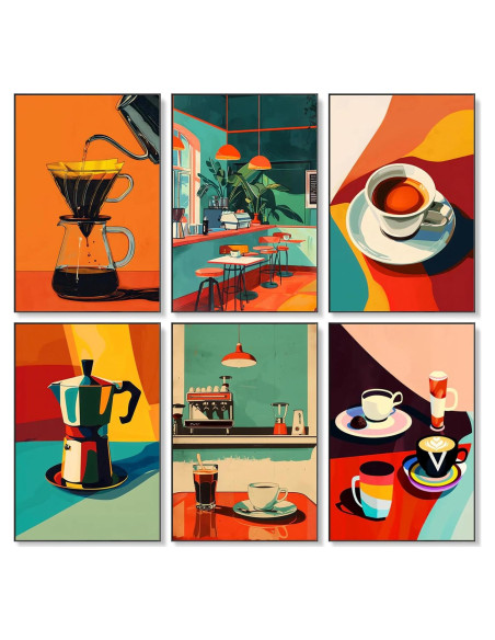 Kit de Pintura por Números Fountor 6 Piezas Café 30.48x20.32 cm