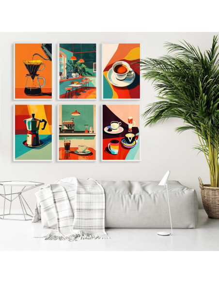 Kit de Pintura por Números Fountor 6 Piezas Café 30.48x20.32 cm