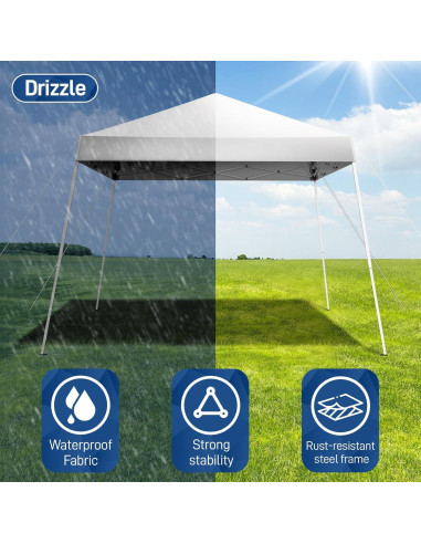Carpa Plegable Pop Up Gearvato 3x3m Impermeable Blanca