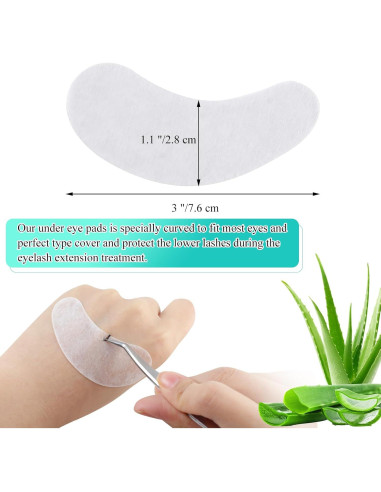 Almohadillas de Hidrogel Fenshine 100 Pares para Pestañas