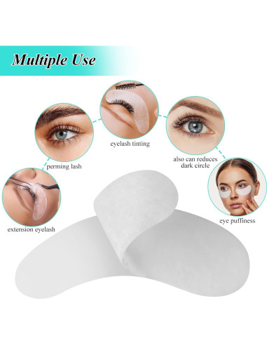 Almohadillas de Hidrogel Fenshine 100 Pares para Pestañas