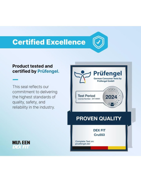 Guantes Resistentes a Cortes Nivel 5 DEX FIT CRU553 - 80 Pares