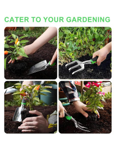 Set de Herramientas de Jardinería 8 Piezas VIESOGEZ - Acero Inoxidable 2