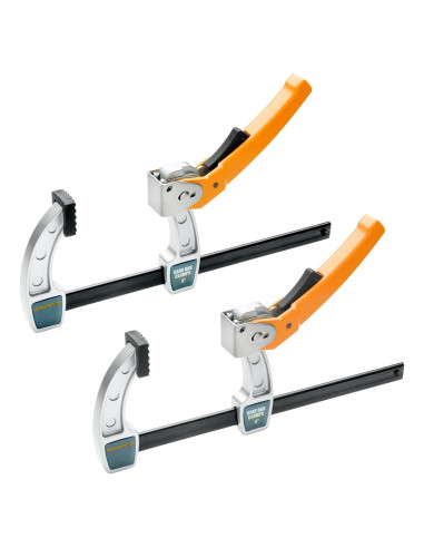 Abrazaderas de Barra de Engranaje POWERTEC 8" - Paquete de 2