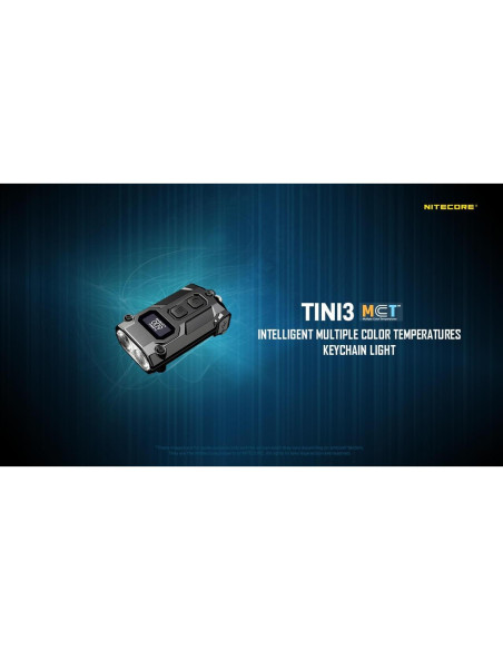 Linterna de Llavero Nitecore TINI3 600 Lúmenes USB-C Naranja