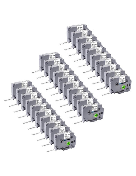 Paquete de 30 cintas etiquetadoras Womiten TZe-231 12mm
