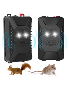 Repelente Ultrasónico de Roedores Qaihiei - Paquete de 2