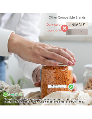 Paquete de 30 cintas etiquetadoras Womiten TZe-231 12mm