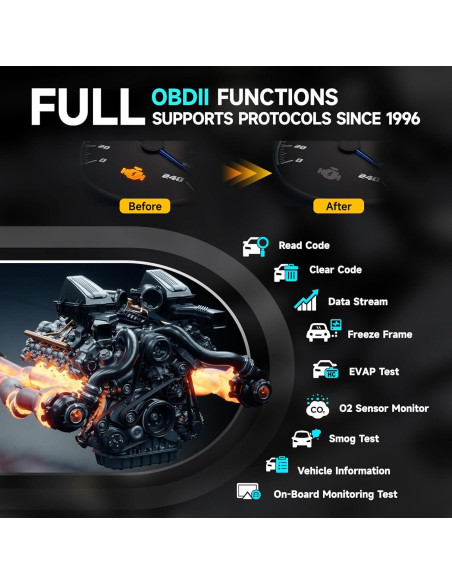 Escáner Bluetooth OBD2 DND ECHO - Diagnóstico Completo para Autos