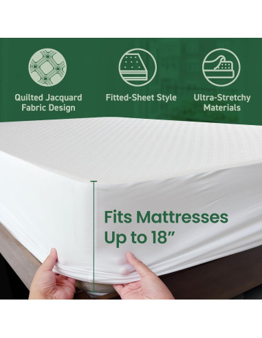 Protector de Colchón Impermeable SafeRest Individual Viscosa