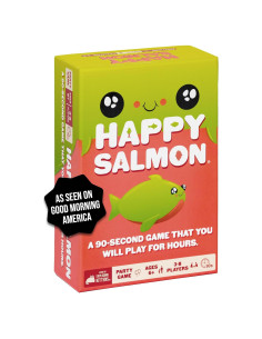 Juego de Cartas Salmón Feliz Exploding Kittens - 3-8 Jugadores