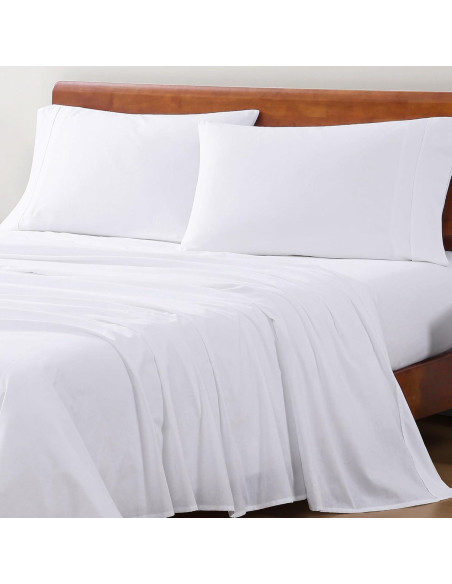 Juego de Sábanas Twin Lane Linen 100% Algodón Orgánico 3 Piezas