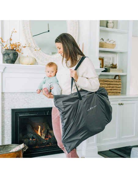 Balanceador Portátil Baby Delight Aura Deluxe - Tweed Charcoal