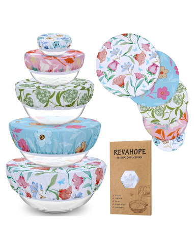 Cubiertas de Tazón de Cera de Abeja Revahope 5 Tamaños