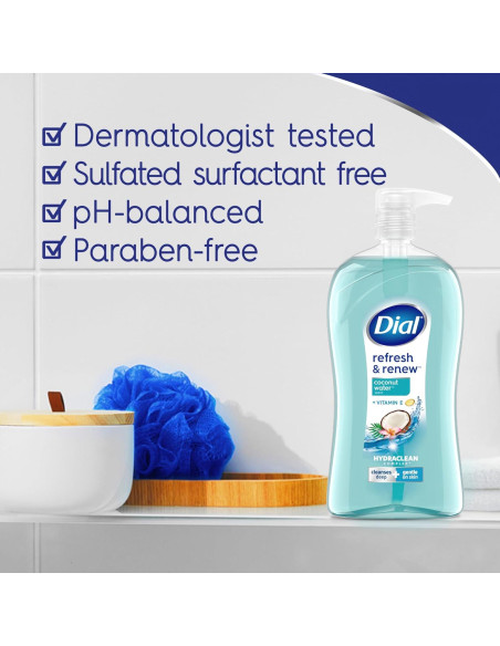 Jabón Corporal Dial 946 ml Agua de Coco Hidratante