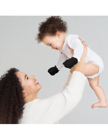 9 Pares Manoplas Bebé Algodón Sin Rasguños 0-6 Meses