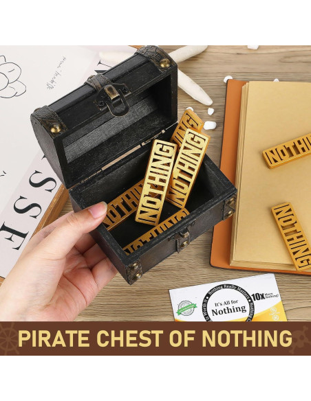 Cofre Pirata de Nada JULEASEL - Regalo Divertido para Cumpleaños