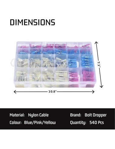 Kit de Conectores Eléctricos Bolt Dropper 520pcs - Marino